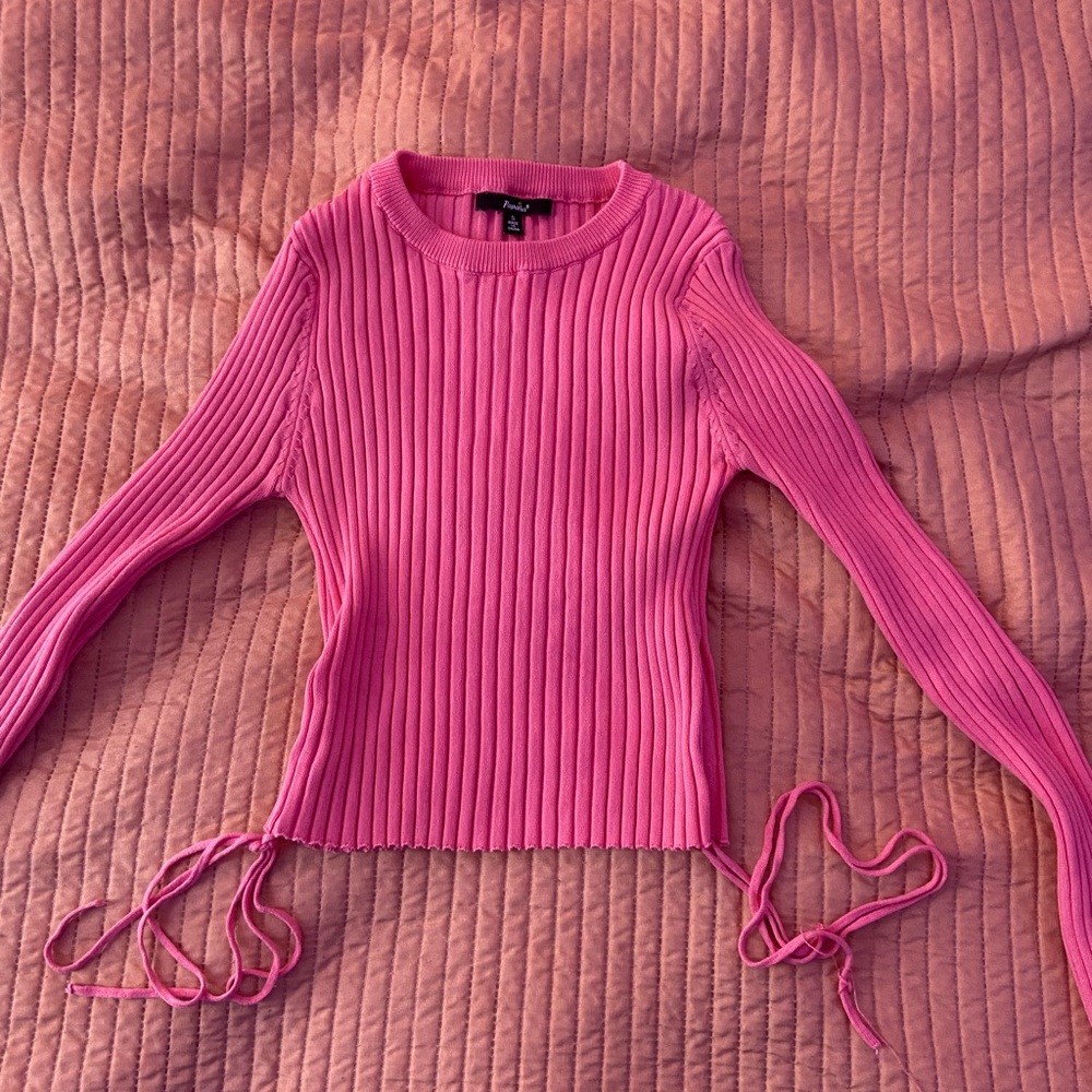 Ribbed Long Sleeve Sweater Top